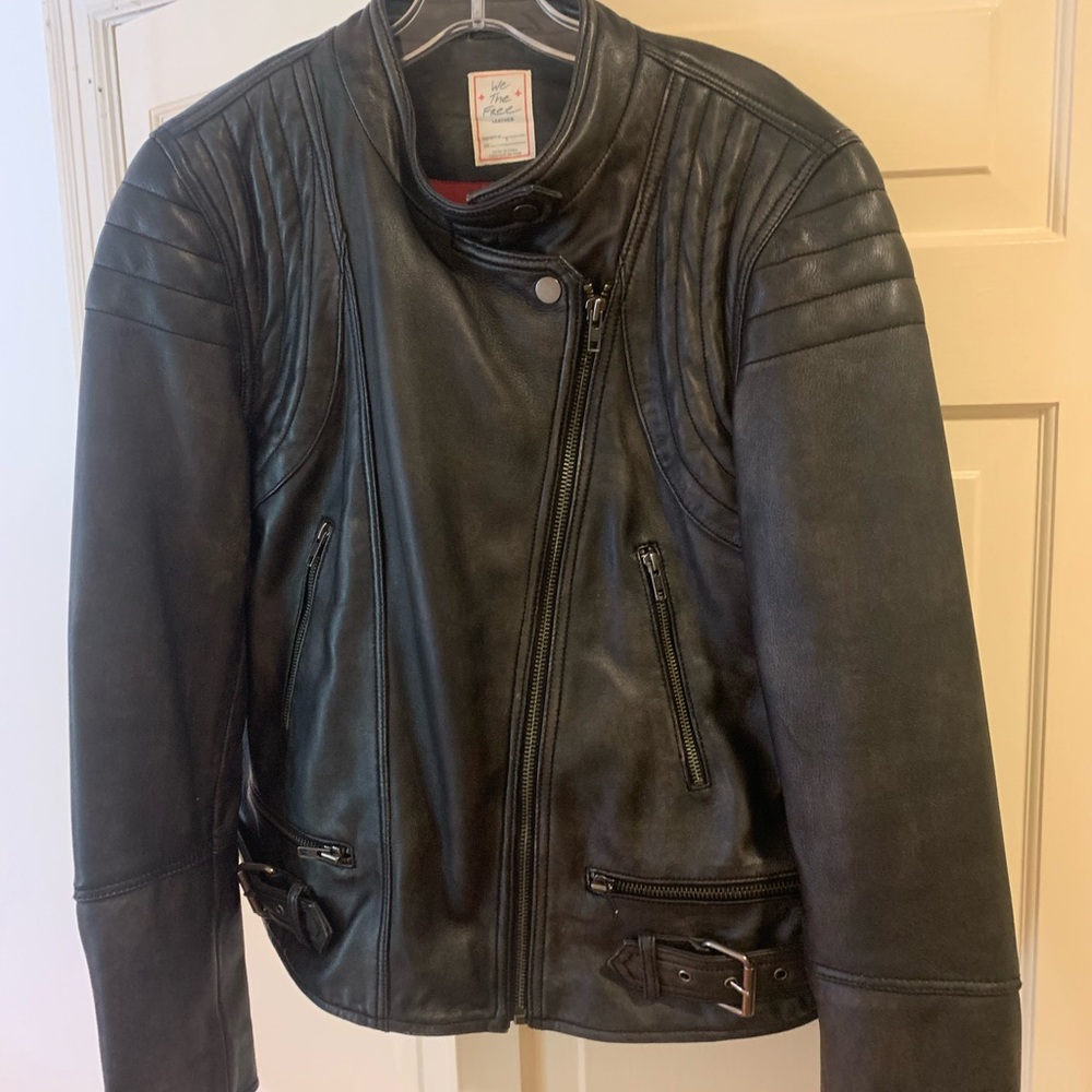 We the Free Leather Moto Jacket